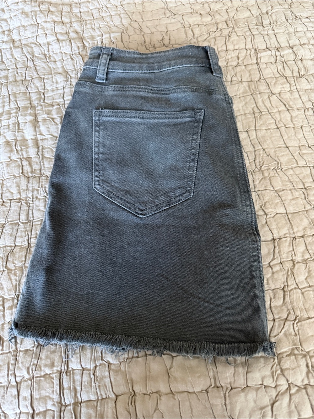 Zenana Outfitters Charcoal Denim A-Line Mini Skirt medium - Picture 12 of 14